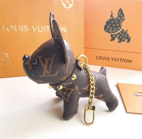 dog keychain louis vuitton|louis vuitton dog keychain pictures.